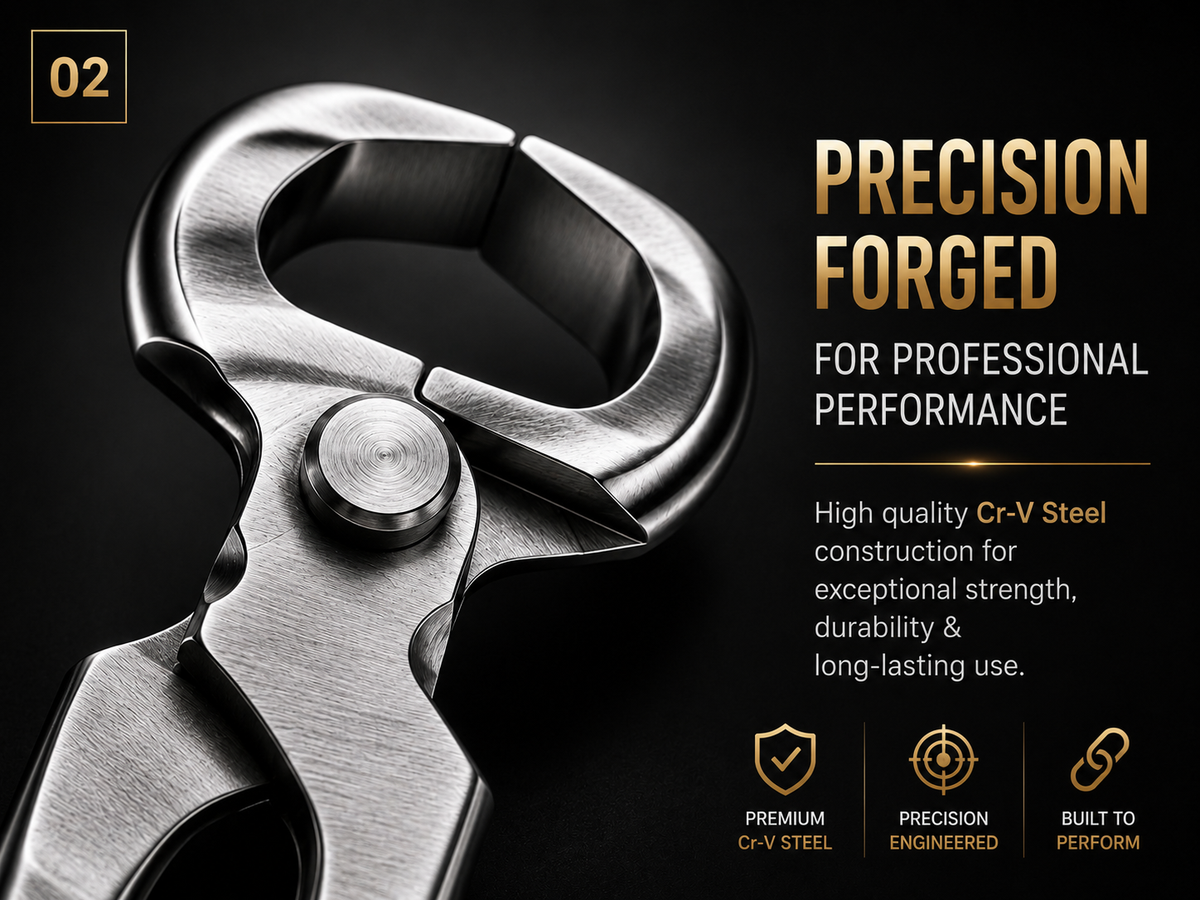 Precision forged 14 inch hoof nippers for professional farriers