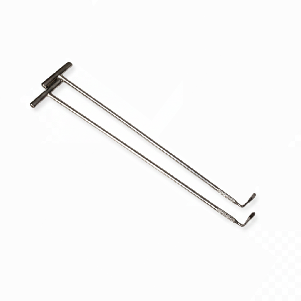 2 piece equine gingiva elevators set by Equine Tools Direct for professional veterinary dental surgical procedures