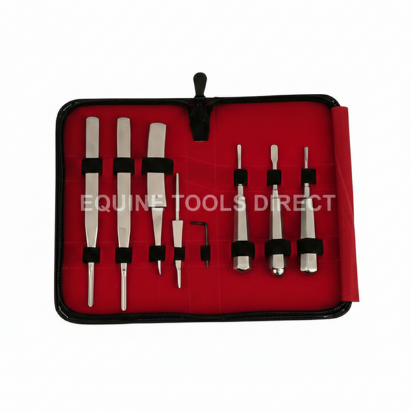 7-Piece Equine Dental Elevators Set – Premium Veterinary Extraction Instruments | Equine Tools Direct