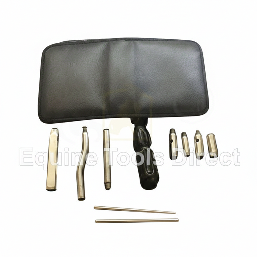 Burgess equine dental elevators set without forceps by Equine Tools Direct for professional veterinary extraction procedures