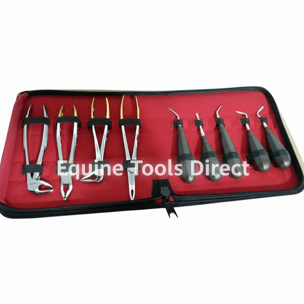 Complete Extraction Set | High-Quality Professional Veterinary & Equine Dental Instruments | Equine Tools Direct