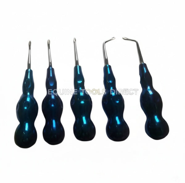 Excellent Quality 5-Piece Equine Dental Elevators Set – Premium Stainless Steel Veterinary Extraction Instruments | Equine Tools Direct