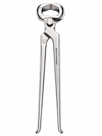 Full length view of 14 inch long handle hoof nippers