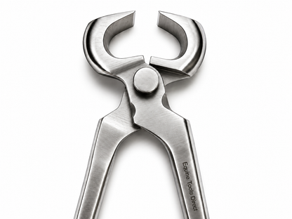 Open jaw angle view of 14 inch farrier hoof nippers