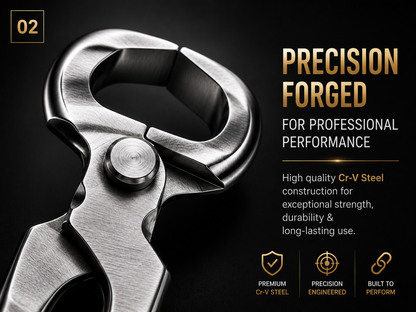 Precision forged 14 inch hoof nippers for professional farriers