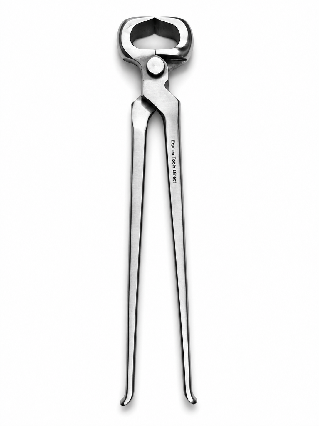 Full length view of 15 inch long handle hoof nippers