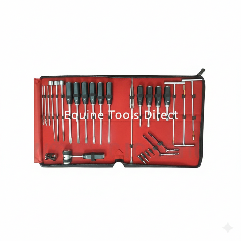 Complete MTE Advanced Kit by Equine Tools Direct – multi-tooth extraction instrument set for professional equine dental procedures